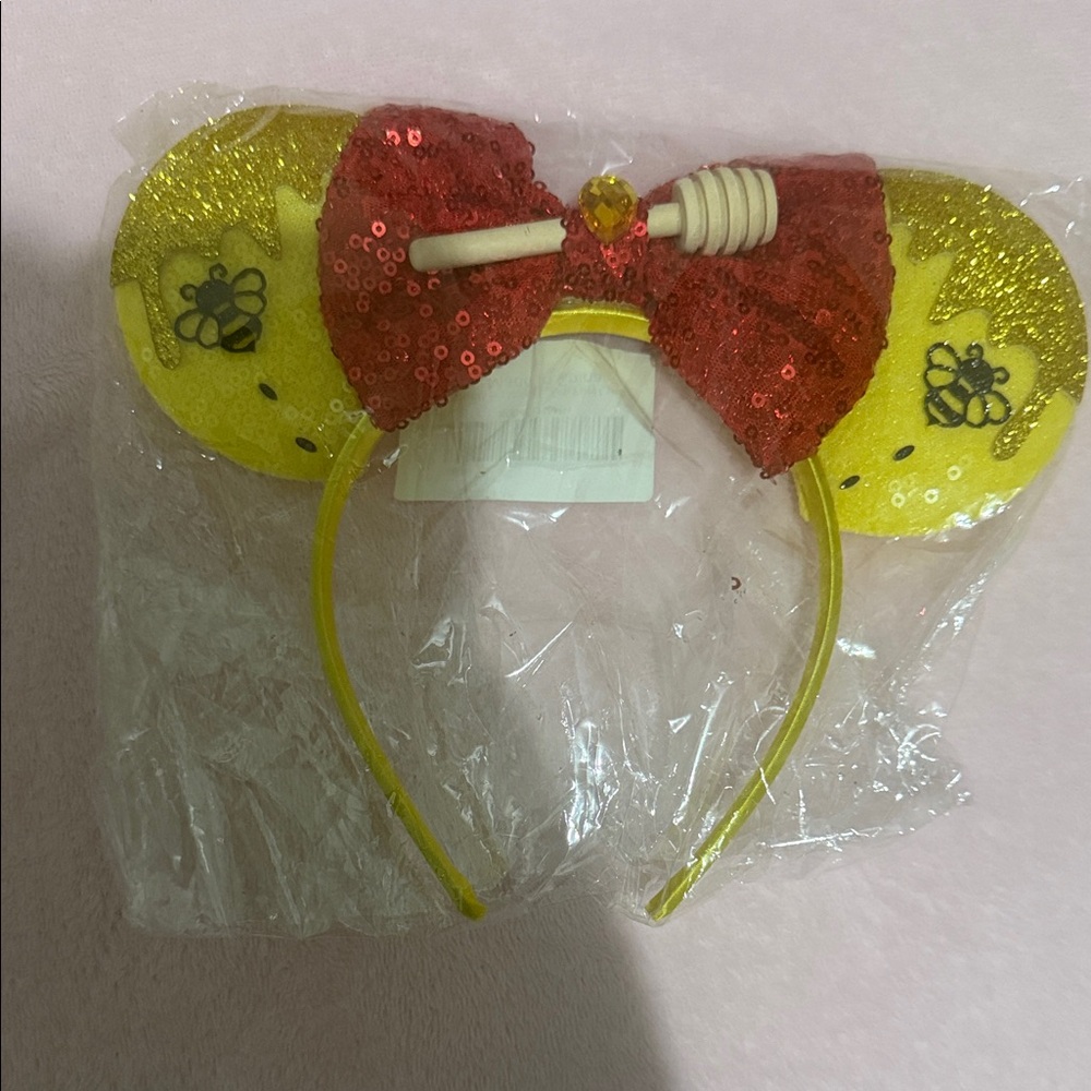 Yellow and Red Sequin Headband